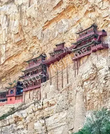 山西悬空寺历史建造过程